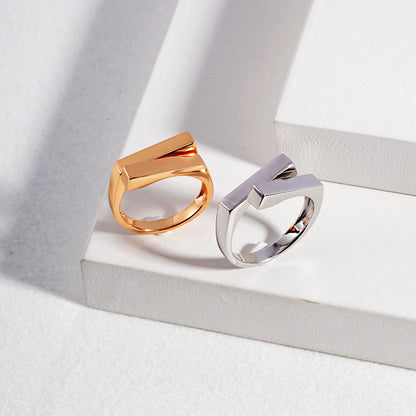 Minimalist Line Ring