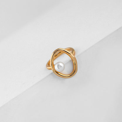 Moonlit Pearl Circlet Ring